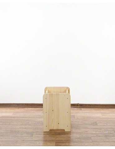 Regały - Drewniany regał na wino - RW31 /na 9 butelek/ Naturalny - product 5