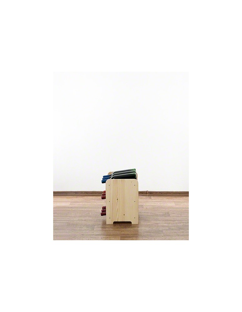 Regały - Drewniany regał na wino - RW31 /na 9 butelek/ Naturalny - product b2b.wamar.biz 6