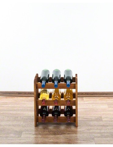Drewniany regał na wino - RW31 /na 9 butelek/ Olcha - product 2