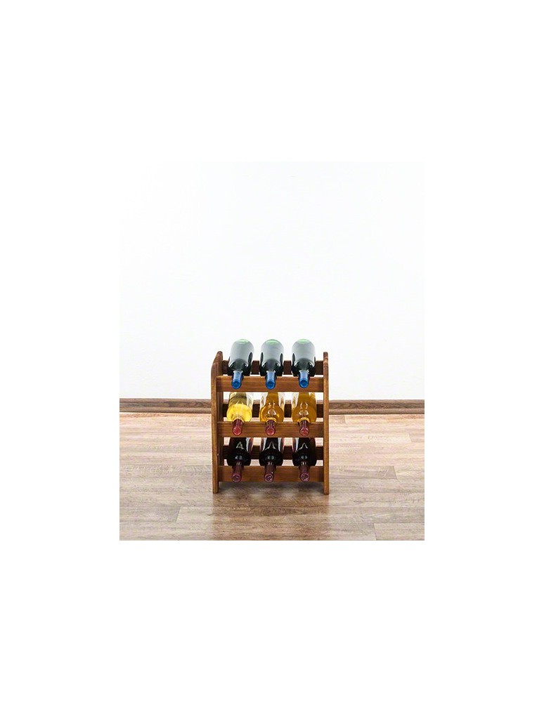 Regały - Drewniany regał na wino - RW31 /na 9 butelek/  Olcha - product b2b.wamar.biz 2