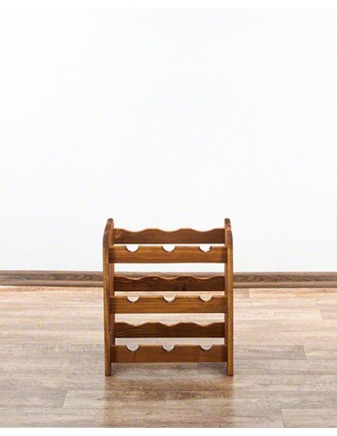 Regały - Drewniany regał na wino - RW31 /na 9 butelek/  Olcha - product 3