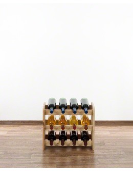 Drewniany regał na wino - RW31 /na 12 butelek/ Naturalny - product 2