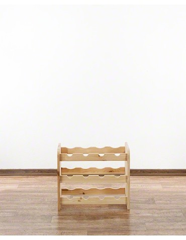 Regały - Drewniany regał na wino - RW31 /na 12 butelek/ Naturalny - product 3