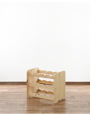 Regały - Drewniany regał na wino - RW31 /na 12 butelek/ Naturalny - product 4