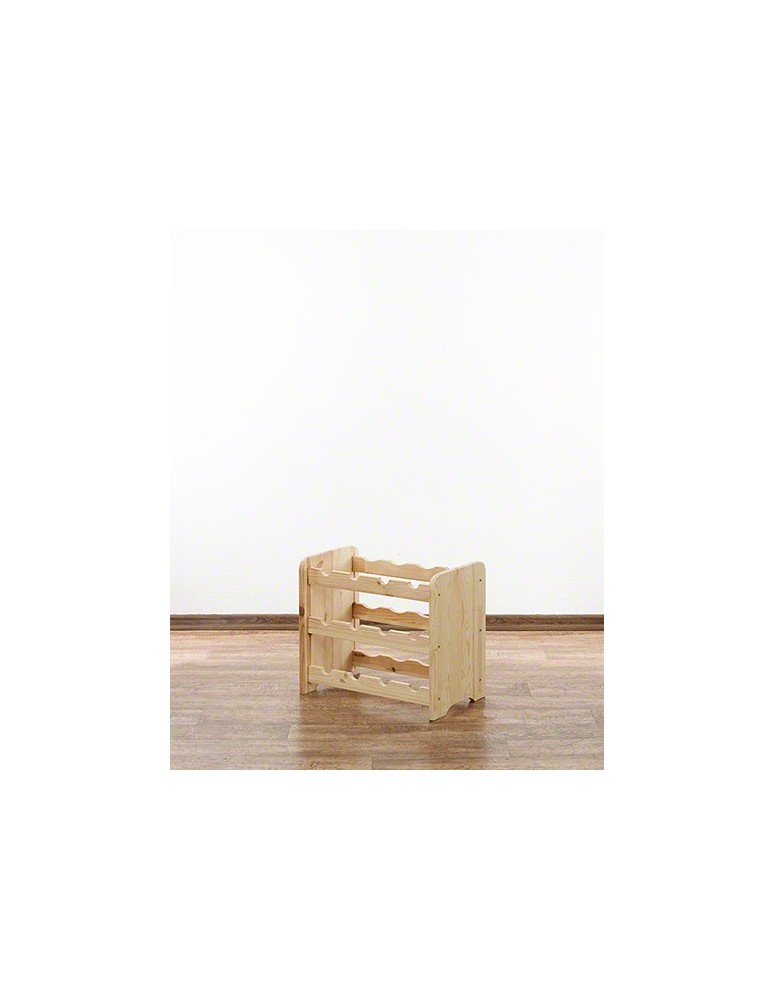 Regały - Drewniany regał na wino - RW31 /na 12 butelek/ Naturalny - product b2b.wamar.biz 4