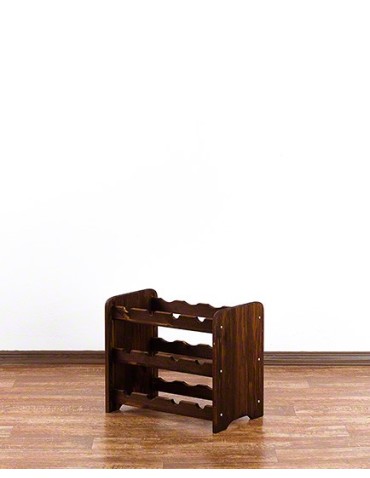 Regały - Drewniany regał na wino - RW31 /na 12 butelek/ Brązowy - product 4