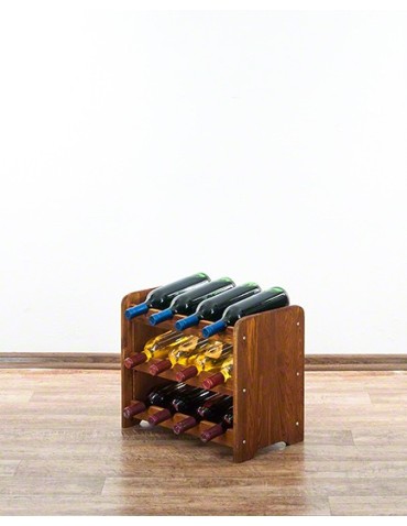 Regały - Drewniany regał na wino - RW31 /na 12 butelek/ Olcha - product 7