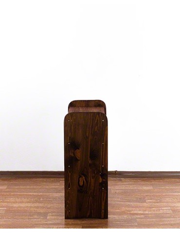 Regały - Drewniany regał na wino z półką - RW31 /na 24 butelki/ Brązowy - produkt 5