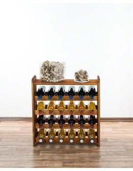 Drewniany regał na wino z półką - RW31 /na 24 butelki/ Olcha - product 2