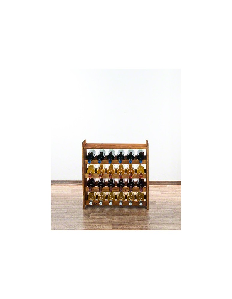 Regały - Drewniany regał na wino z półką - RW31 /na 24 butelki/ Olcha - product b2b.wamar.biz 3