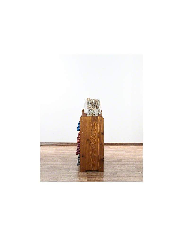 Regały - Drewniany regał na wino z półką - RW31 /na 24 butelki/ Olcha - product b2b.wamar.biz 8