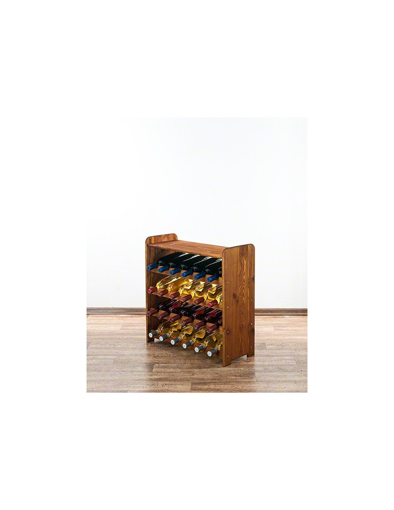 Regały - Drewniany regał na wino z półką - RW31 /na 24 butelki/ Olcha - product b2b.wamar.biz 10