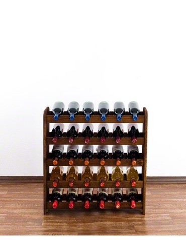 Drewniany regał na wino - RW31 /na 30 butelek/ Brązowy - product 2