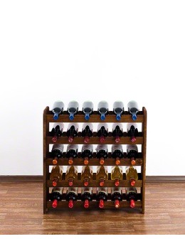 Drewniany regał na wino - RW31 /na 30 butelek/ Brązowy - product 2