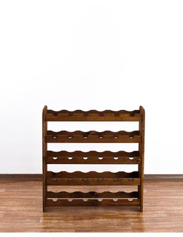Regały - Drewniany regał na wino - RW31 /na 30 butelek/ Brązowy - product 3