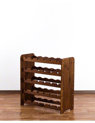 Regały - Drewniany regał na wino - RW31 /na 30 butelek/ Brązowy - product 4
