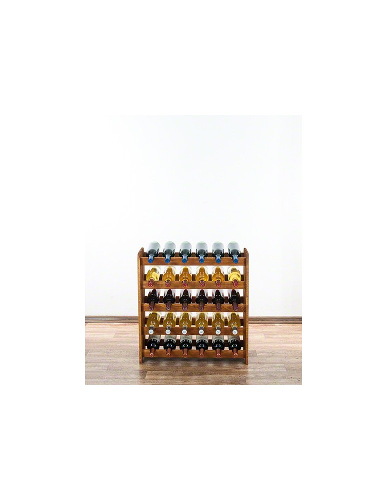 Regały - Drewniany regał na wino - RW31 /na 30 butelek/Olcha - product b2b.wamar.biz 2