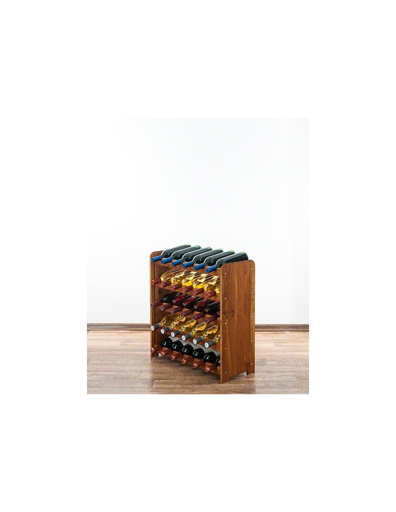 Regały - Drewniany regał na wino - RW31 /na 30 butelek/Olcha - product b2b.wamar.biz 7