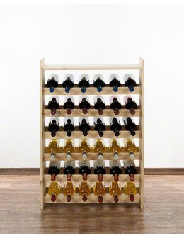 Drewniany regał na wino z półką - RW31 /na 36 butelek/ Naturalny - product 2
