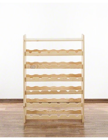 Regały - Drewniany regał na wino z półką - RW31 /na 36 butelek/ Naturalny - product 3