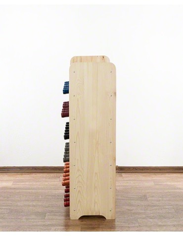 Regały - Drewniany regał na wino z półką - RW31 /na 36 butelek/ Naturalny - product 6