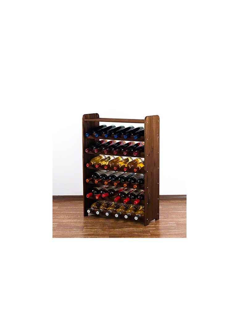 Regały - Drewniany regał na wino z półką - RW31 /na 36 butelek/ Brązowy - product b2b.wamar.biz 7