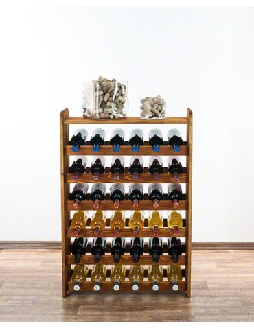 Drewniany regał na wino z półką - RW31 /na 36 butelek/ Olcha - product 2