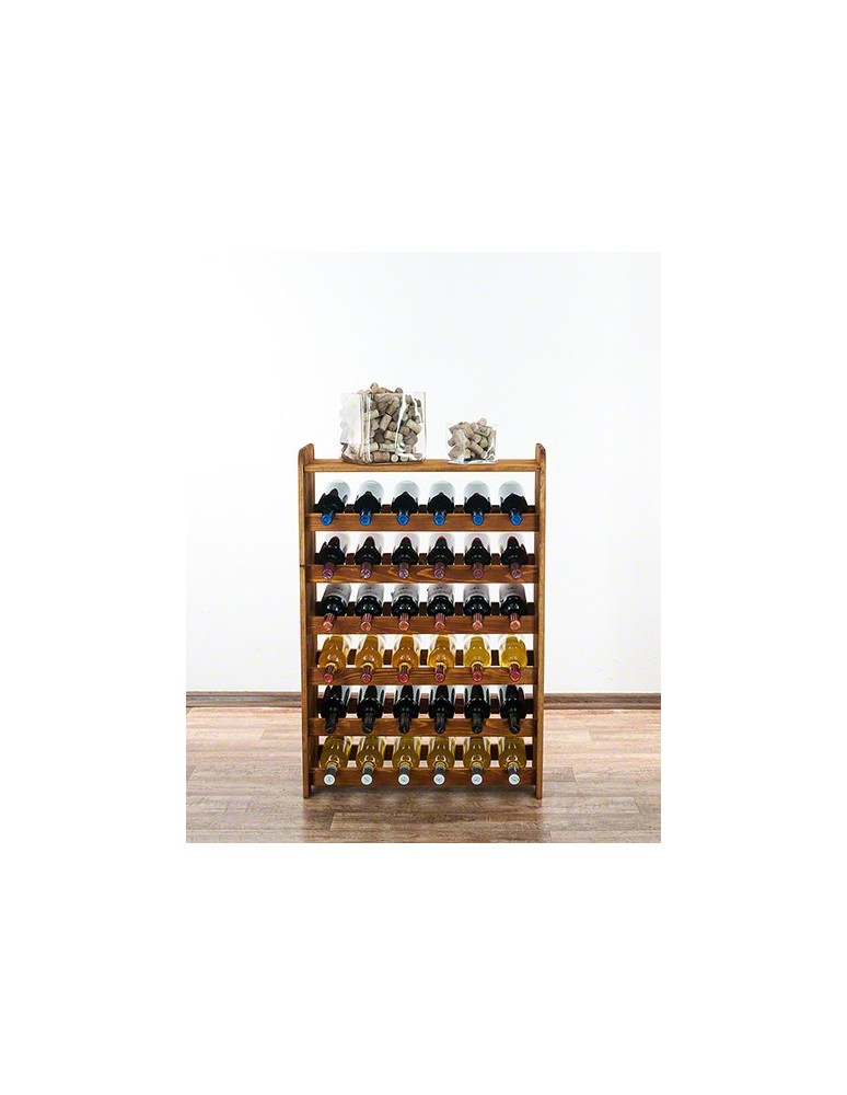 Regały - Drewniany regał na wino z półką - RW31 /na 36 butelek/ Olcha - product b2b.wamar.biz 2