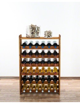 Drewniany regał na wino z półką - RW31 /na 36 butelek/ Olcha - product 2