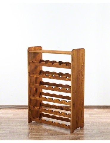 Regały - Drewniany regał na wino z półką - RW31 /na 36 butelek/ Olcha - product 4