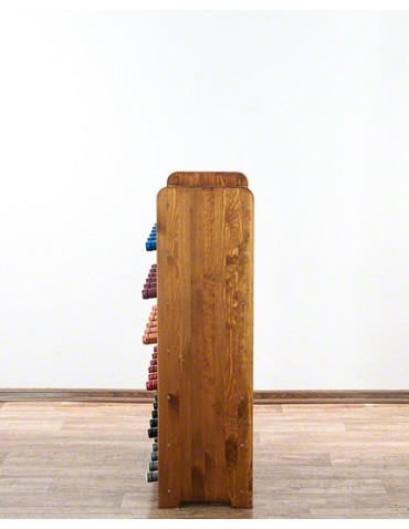 Regały - Drewniany regał na wino z półką - RW31 /na 36 butelek/ Olcha - product 6