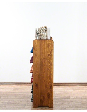 Regały - Drewniany regał na wino z półką - RW31 /na 36 butelek/ Olcha - product 7