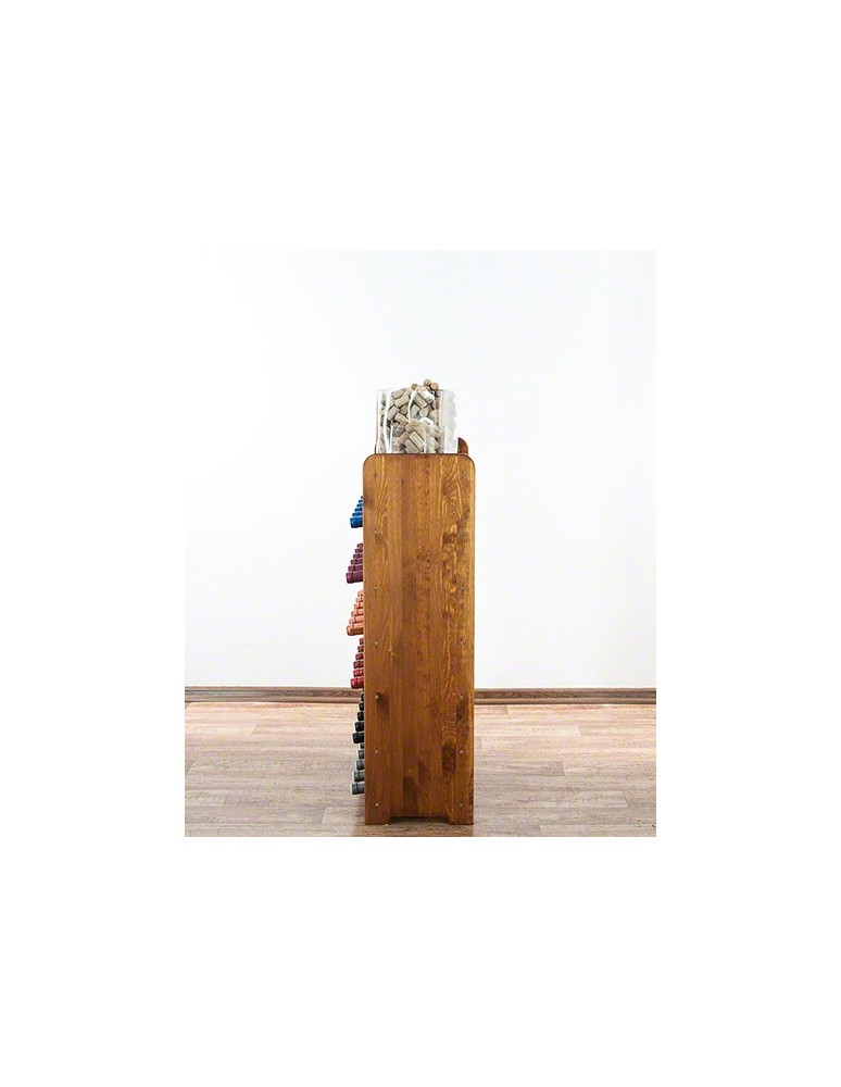 Regały - Drewniany regał na wino z półką - RW31 /na 36 butelek/ Olcha - product b2b.wamar.biz 7