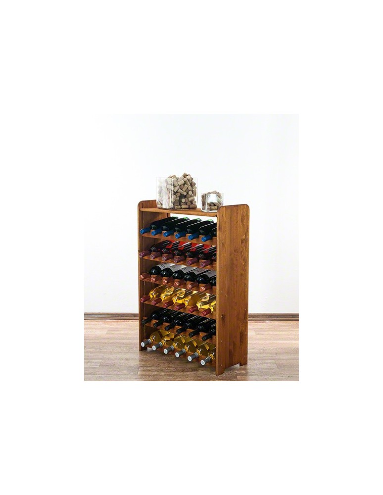 Regały - Drewniany regał na wino z półką - RW31 /na 36 butelek/ Olcha - product b2b.wamar.biz 8