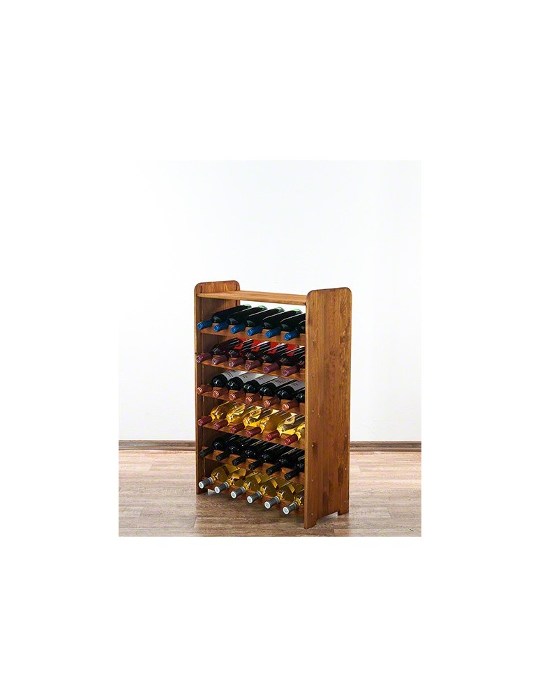Regały - Drewniany regał na wino z półką - RW31 /na 36 butelek/ Olcha - product b2b.wamar.biz 9