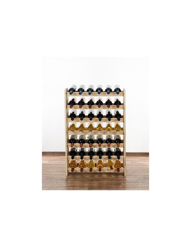 Regały - Drewniany regał na wino - RW31 /na 42 butelki/ Naturalny - product b2b.wamar.biz 2