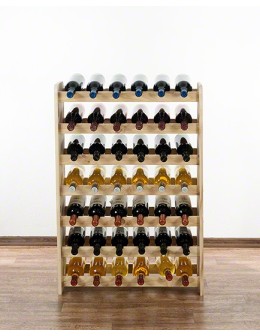 Drewniany regał na wino - RW31 /na 42 butelki/ Naturalny - product 2