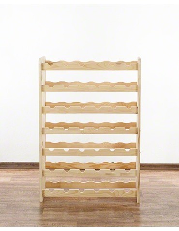 Regały - Drewniany regał na wino - RW31 /na 42 butelki/ Naturalny - product 3