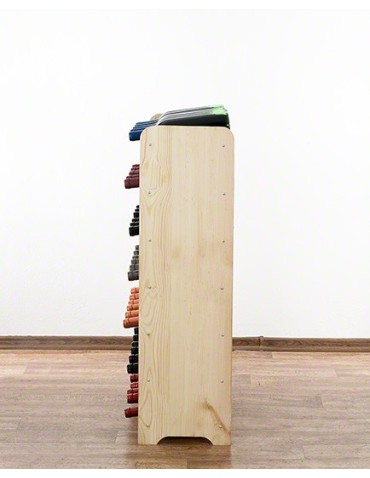 Regały - Drewniany regał na wino - RW31 /na 42 butelki/ Naturalny - product 8