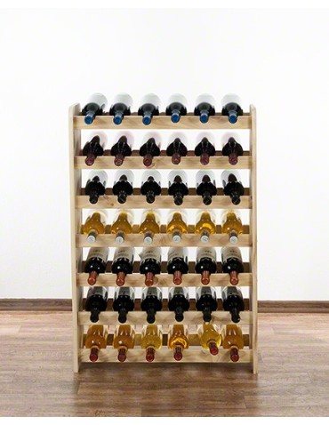 Regały - Drewniany regał na wino - RW31 /na 42 butelki/ Naturalny - product 12
