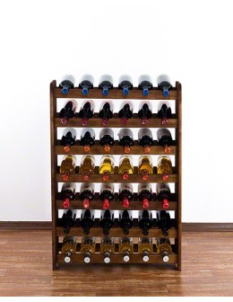 Drewniany regał na wino - RW31 /na 42 butelki/ Brązowy - product 2
