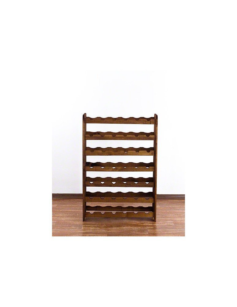 Regały - Drewniany regał na wino - RW31 /na 42 butelki/ Brązowy - product b2b.wamar.biz 3