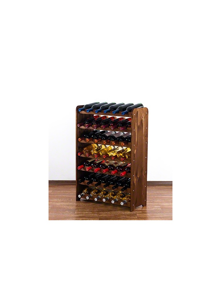 Regały - Drewniany regał na wino - RW31 /na 42 butelki/ Brązowy - product b2b.wamar.biz 7