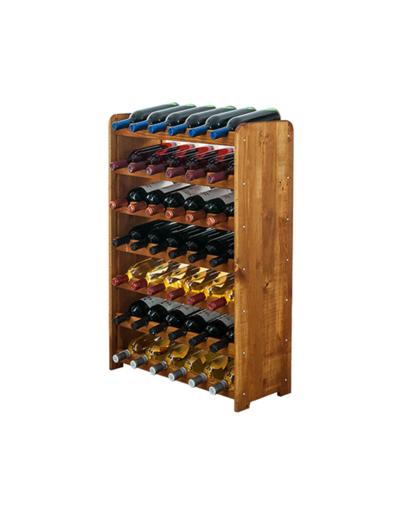 Regały - Drewniany regał na wino - RW31 /na 42 butelki/ Olcha - produkt b2b.wamar.biz 1