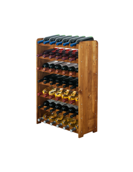 Drewniany regał na wino - RW31 /na 42 butelki/ Olcha