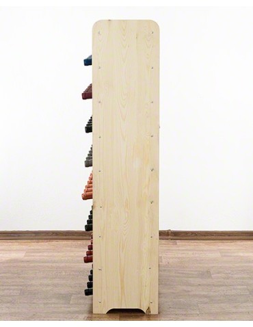 Regały - Drewniany regał na wino z półką - RW31 /na 56 butelek/ Naturalny - product 6