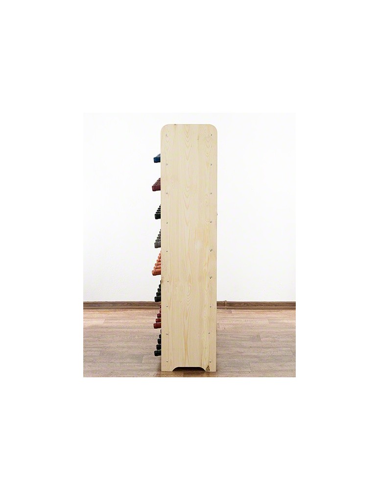 Regały - Drewniany regał na wino z półką - RW31 /na 56 butelek/ Naturalny - product b2b.wamar.biz 6