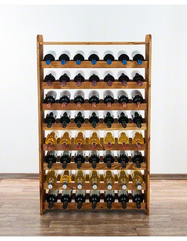 Drewniany regał na wino z półką - RW31 /na 56 butelek/ Olcha - product 2