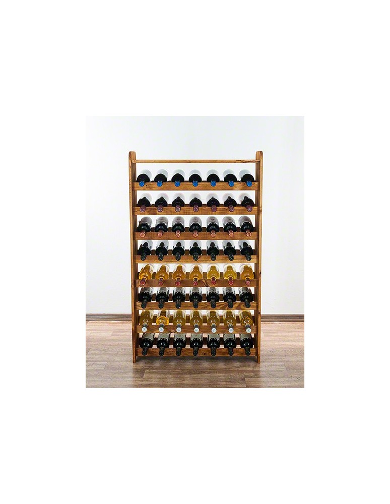Regały - Drewniany regał na wino z półką - RW31 /na 56 butelek/ Olcha - product b2b.wamar.biz 2