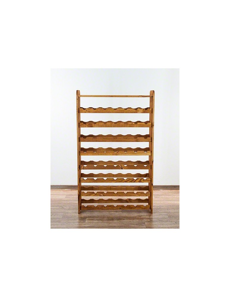 Regały - Drewniany regał na wino z półką - RW31 /na 56 butelek/ Olcha - product b2b.wamar.biz 3